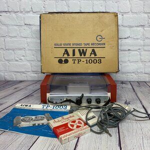 Vintage AIWA TP-1003 Solid State UNTESTED Reel To Reel Stereo Tape Recorder 60s